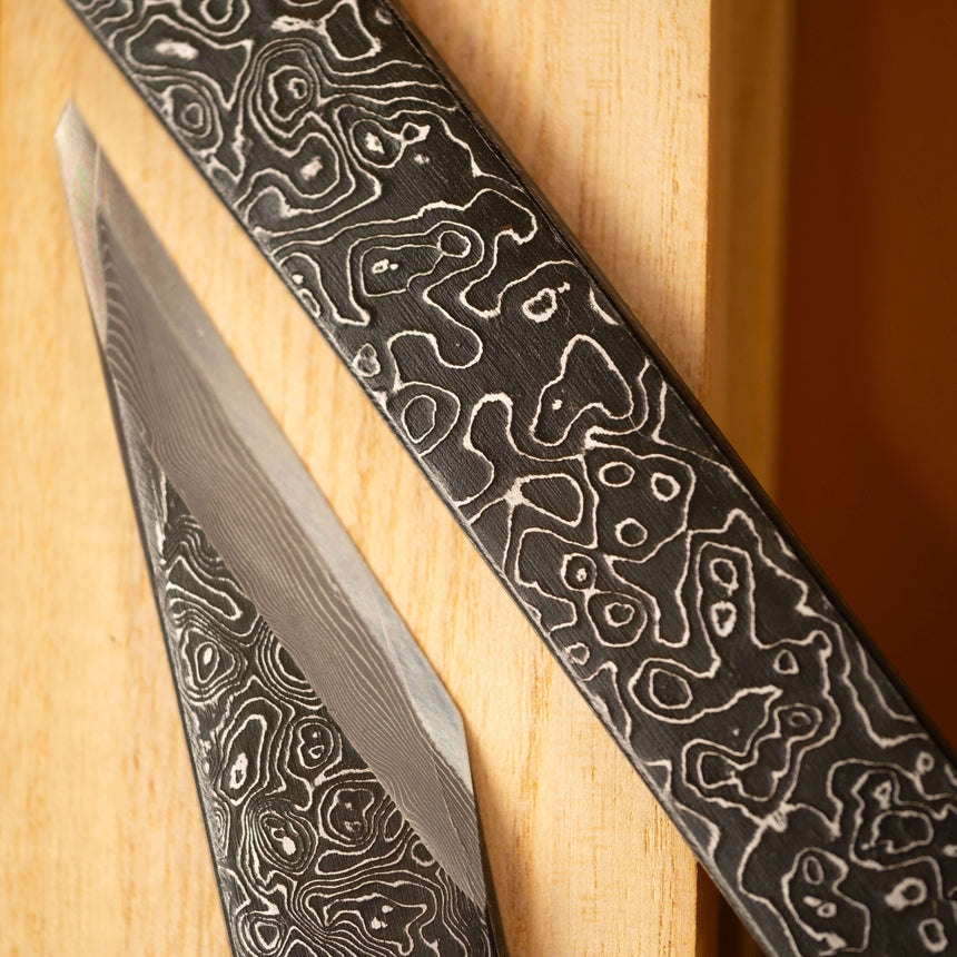 Mokume Damascus Kiridashi by Tasai-san - Right Handed