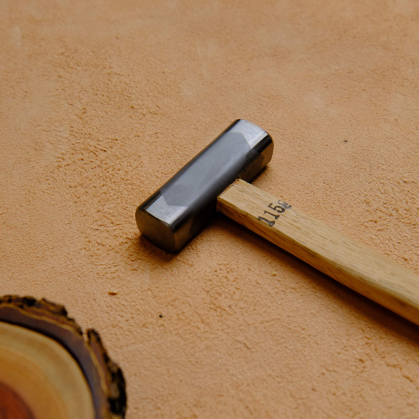 4-kaku Genno Hammer 115g with White Oak Handle