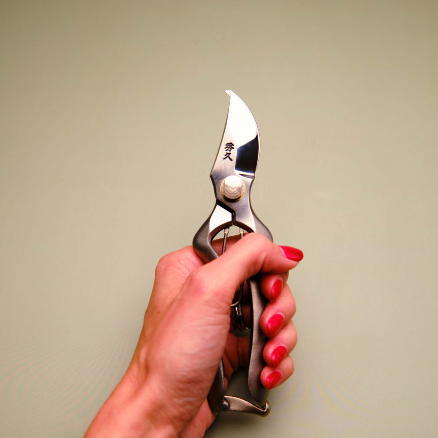 Mini Handmade Stainless Steel Secateurs - 165mm - Large Handle