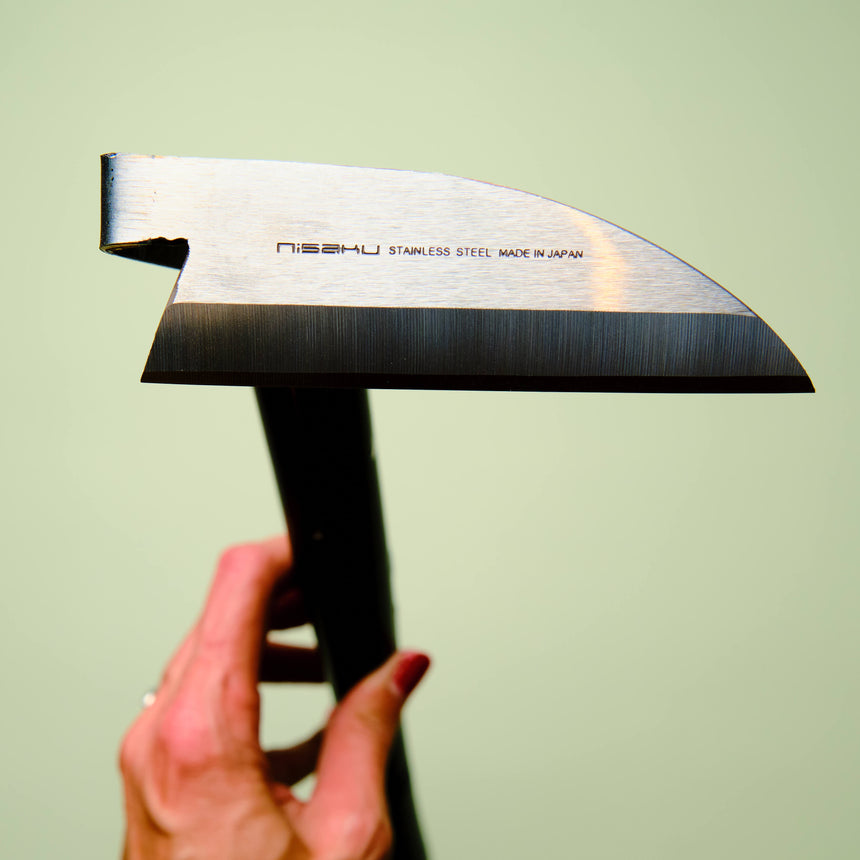 Japanese Stainless Steel Sickle - Flat Blade