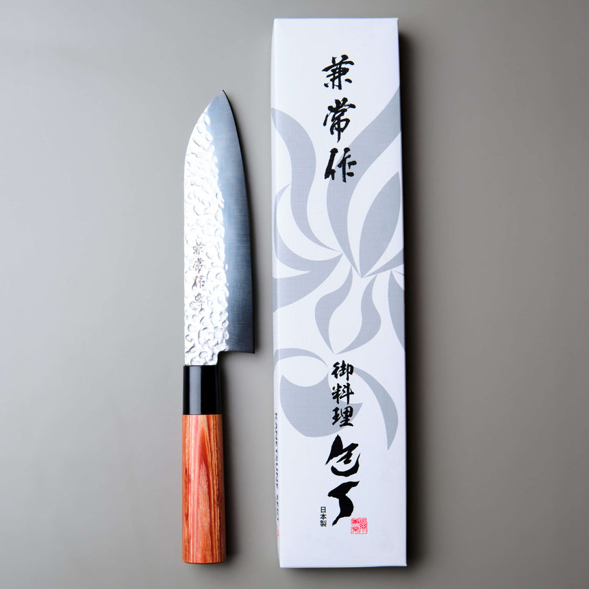 Kanetsune Tsuchime Santoku Knife - 165mm