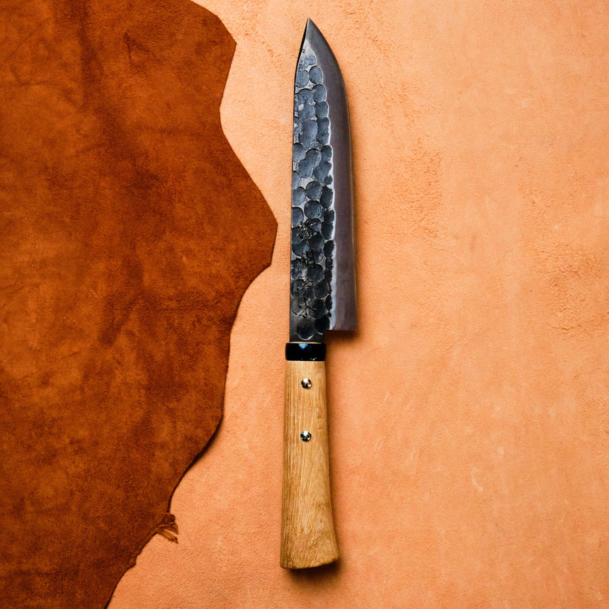 Handmade Outdoor Knife with Leather Sheath