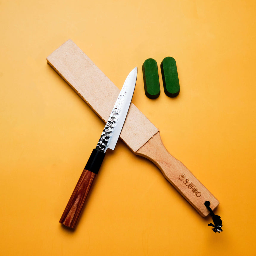 Suehiro Dual Sided Leather Strop & Polish Kit (Short)