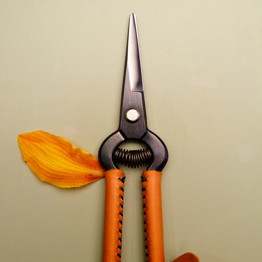 Tan Leather Handled Snips - 190mm