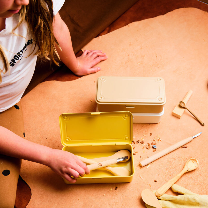 TOYO Trunk Shape Toolbox T-190 Y (Italian yellow)