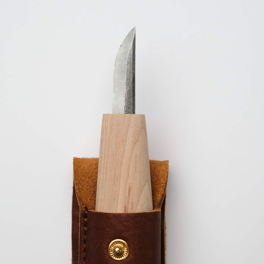 Japanese Whittling Knife with Leather case