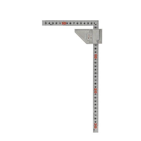 30cm Sashigane with Metal Stop - Japanese Squares - Japanese Tools Australia