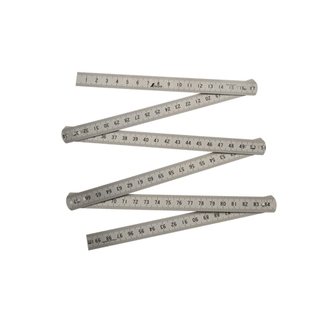 6-folding Stainless Steel Rule Polish Finish 1 m - Rulers - Japanese Tools Australia