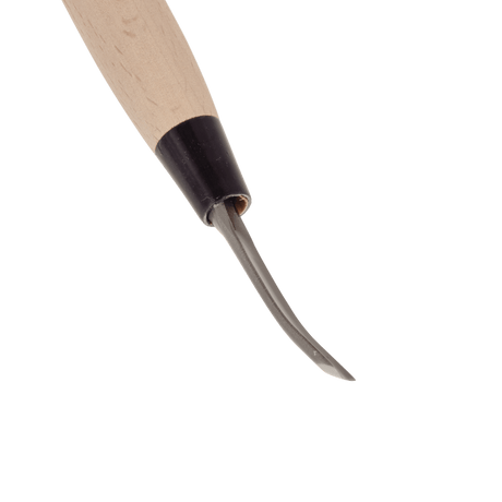 Bent Shallow Gouge - 12mm, HSS - Gouges - Japanese Tools Australia