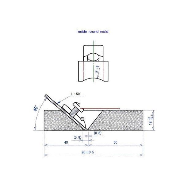 Mini Ebony Plane No4 Inside Round R18 - Specialty Planes - Japanese Tools Australia