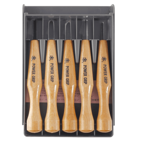 Power Grip 5 Piece Carving Set - Carving Sets - Japanese Tools Australia