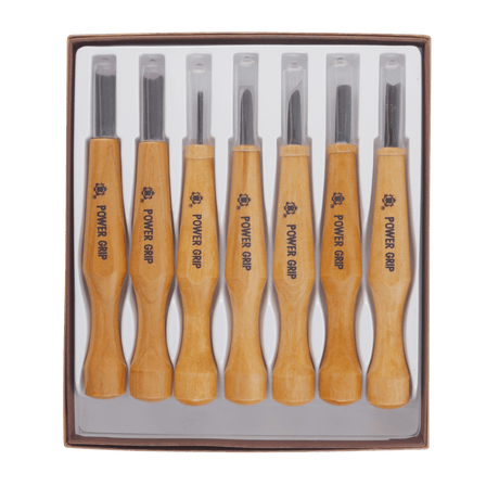 Power Grip - 7 piece carving set - Carving Sets - Japanese Tools Australia