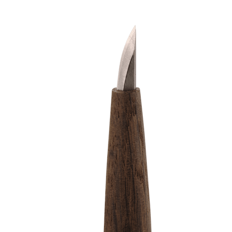 Short Single-Bevel Carving Knife - Curved Edge - Carving Knives - Japanese Tools Australia