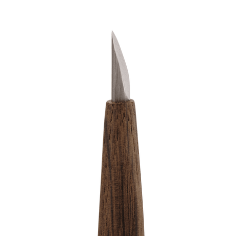 Short Single-Bevel Carving Knife - Curved Edge - Carving Knives - Japanese Tools Australia