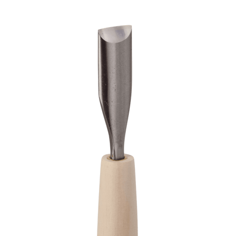 Super-Shallow U-Gouge - HSS, 21mm - Gouges - Japanese Tools Australia