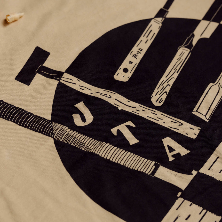 The JTA Hand-Printed Tee - Craftsperson Comfort - Japanese Tools Australia