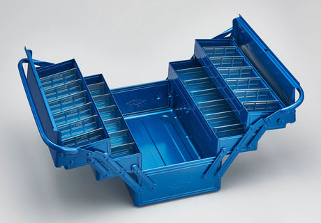 TOYO Cantilever Toolbox GT-350 B (blue) - Toolboxes - Japanese Tools Australia