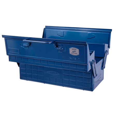 TOYO Cantilever Toolbox ST-350 B (Blue) - Tool Bags Boxes and Rolls - Japanese Tools Australia