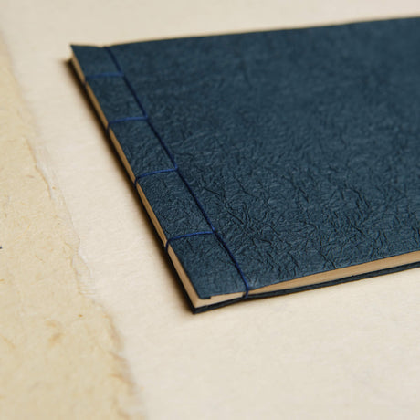 Watoji Japanese Notebook - Kon - Navy cover - Washi - Japanese Tools Australia