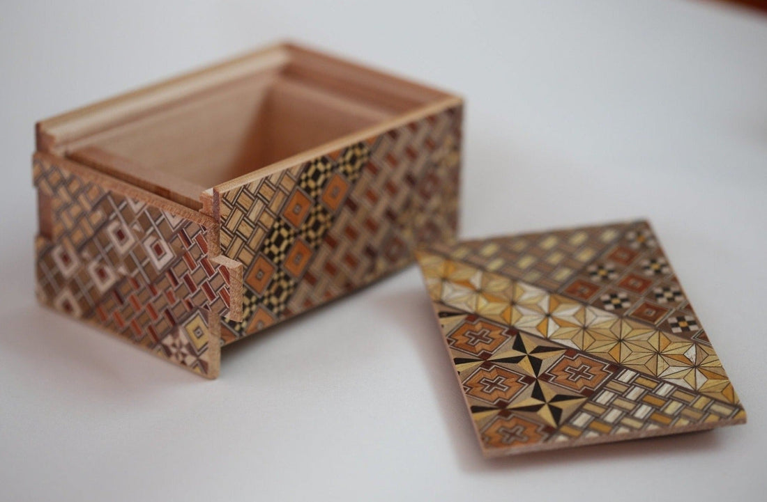 Yosegi Himitsu Bako - Japanese Puzzle Box – Japanese Tools Australia